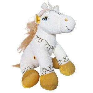 Build A Bear Enchanted Pony Horse Plush White Gold 13 Inch